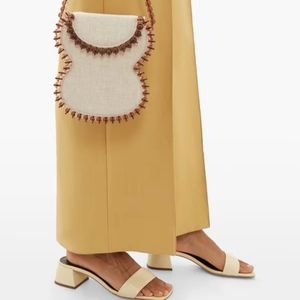 By Far Frida beaded canvas handbag Brand New w dust bag! Clutch Everyday fashion
